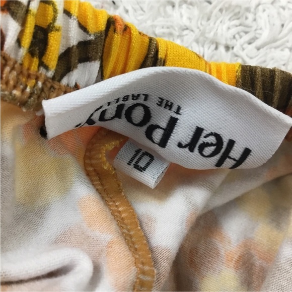 HER PONY MARGAUX Retro Look Festival Flare Pants US size 6 - Picture 12 of 15